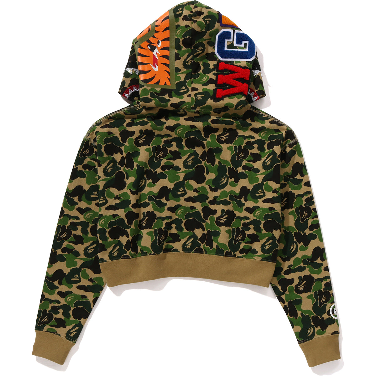 Abc Camo Crystal Stone Shark Full Zip Hoodie Mens