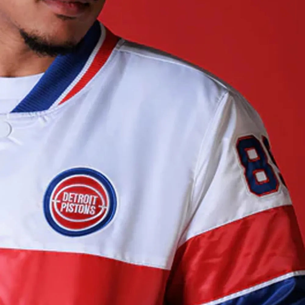 35th Anniversary Detroit Pistons White Jacket