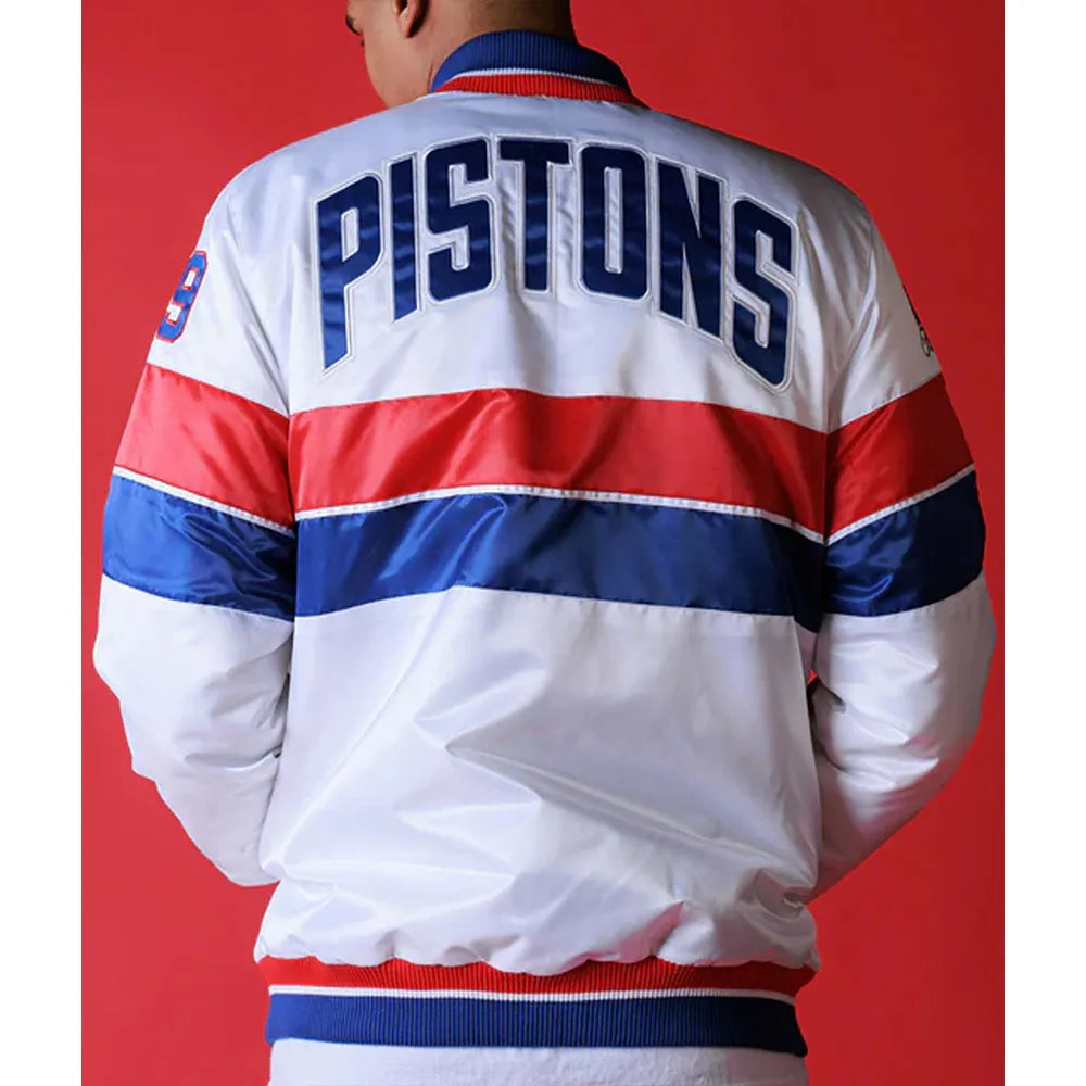 35th Anniversary Detroit Pistons White Jacket