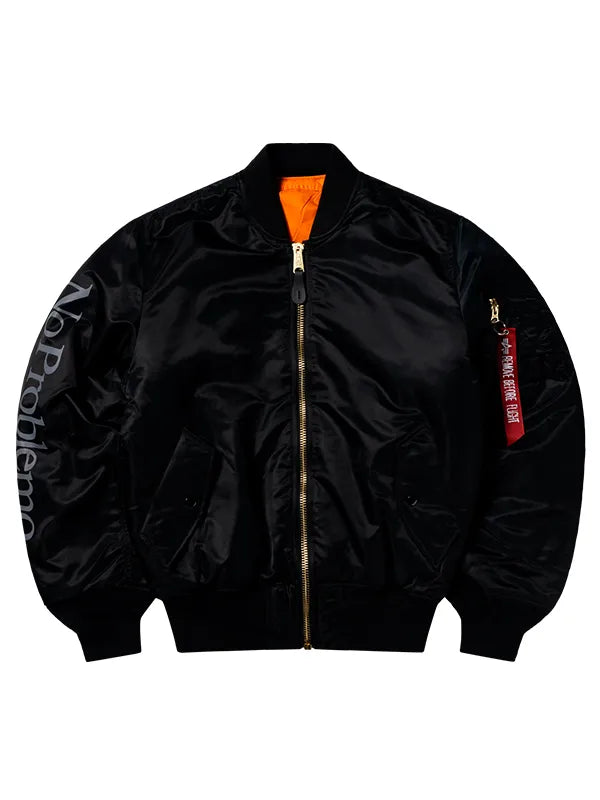 Alpha X No Problemo No War MA-1 Reversible Jacket