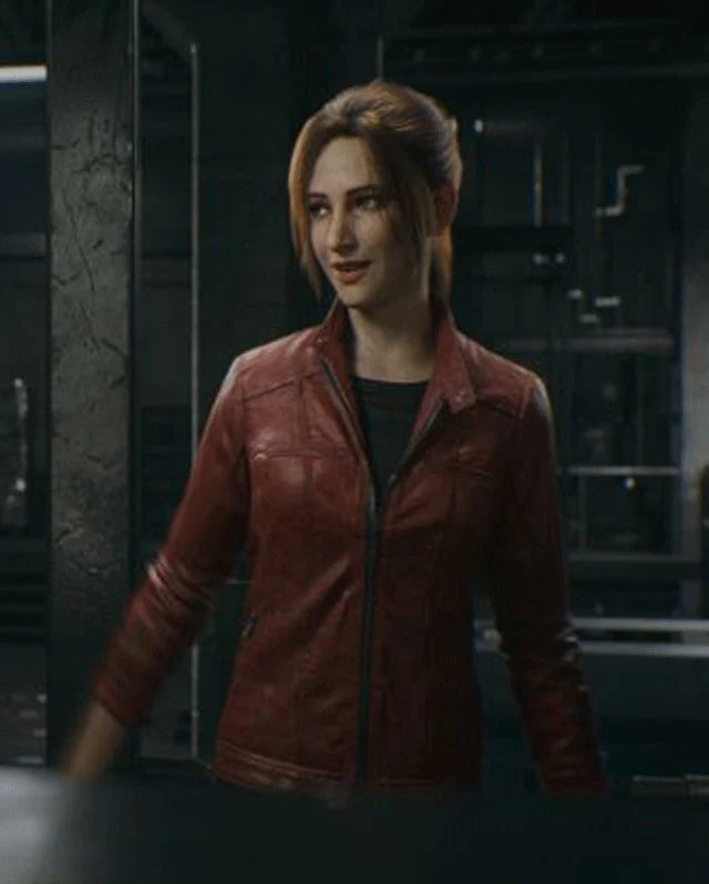 Resident Evil: Death Island Claire Redfield Leather Jacket