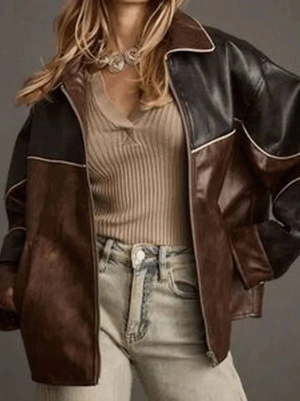 Intuit Dome California Alana Springsteen Vegan Leather Jacket Clanton Jacket