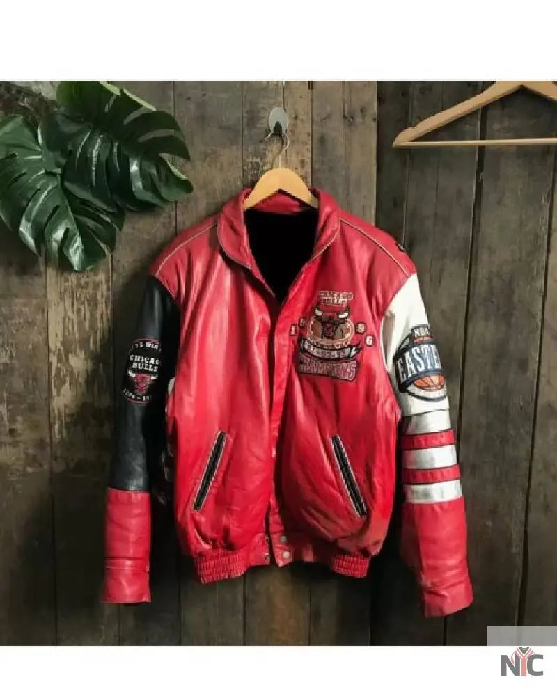 Jeff Hamilton Chicago Bulls Memorial Leather Jacket Clanton Jacket