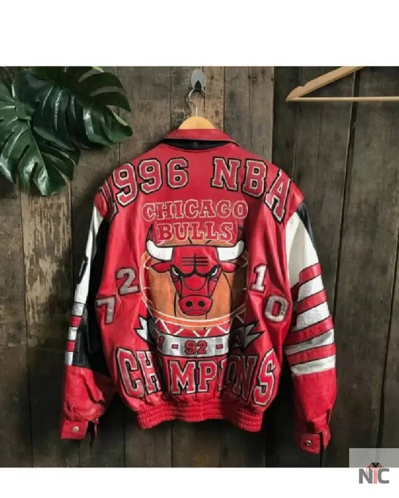 Jeff Hamilton Chicago Bulls Memorial Leather Jacket Clanton Jacket