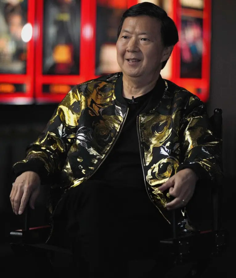 Ken Jeong KPop Demon Hunters Metallic Gold Jacket