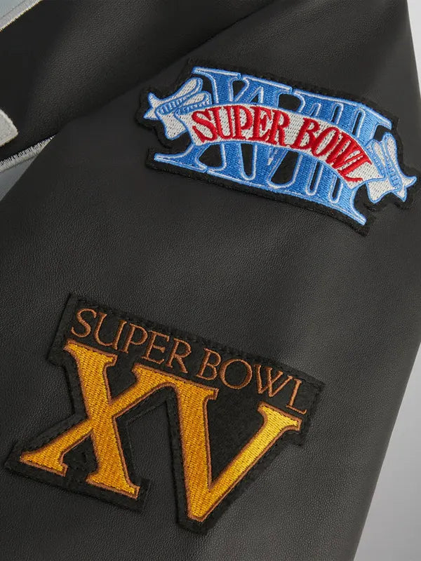Kith & Jeff Hamilton for the NFL: Raiders Leather Varisty Jacket