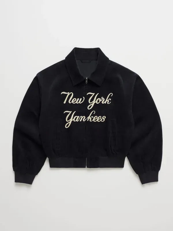 MLB New York Yankees Black Corduroy Jacket