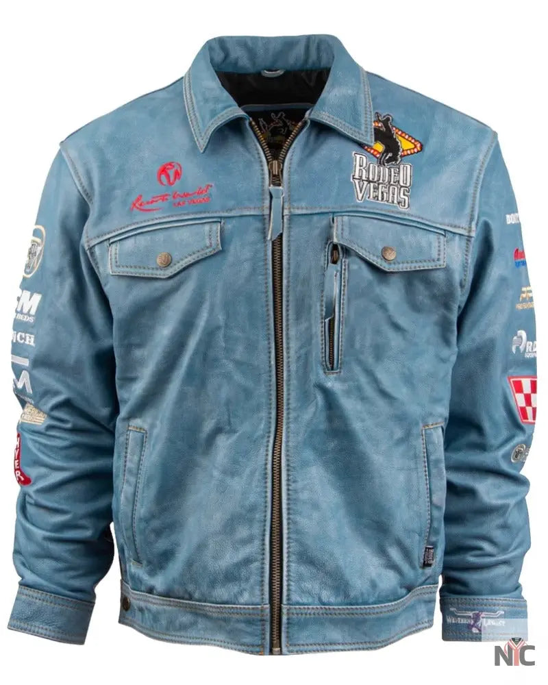 Men’s Rodeo Vegas Leather Jacket Clanton Jacket