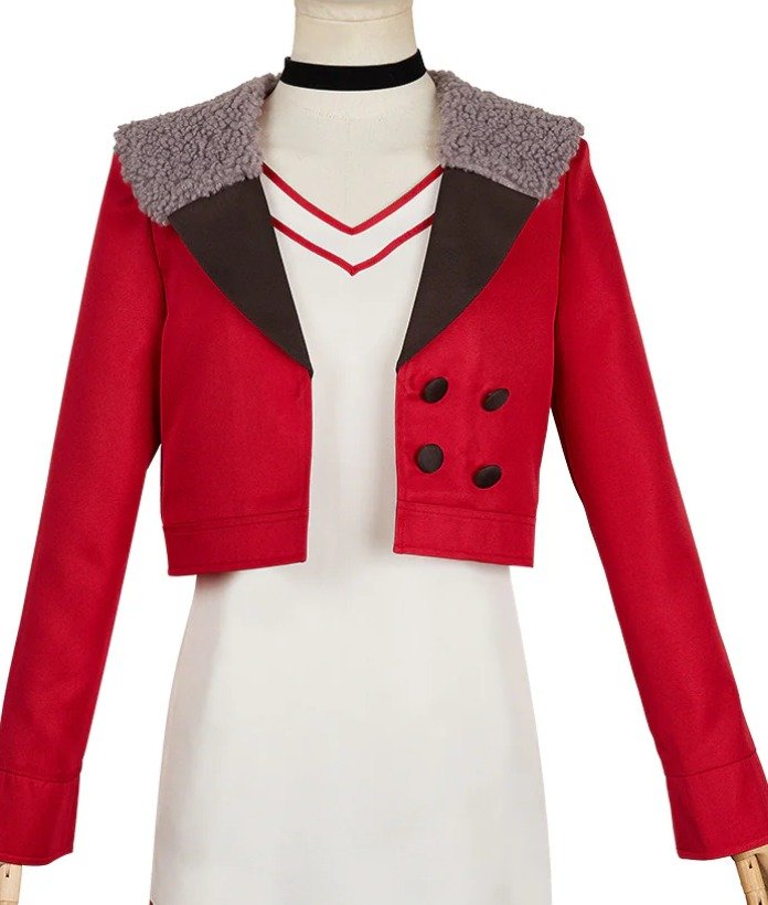 Momo Ayase Dandadan Red Jacket