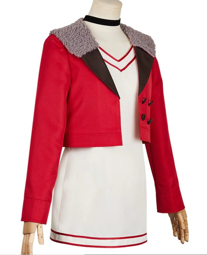 Momo Ayase Dandadan Red Jacket
