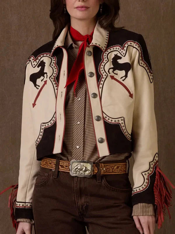 Rodeo Retro and Rad Cowgirl Leather Jacket Clanton Jacket