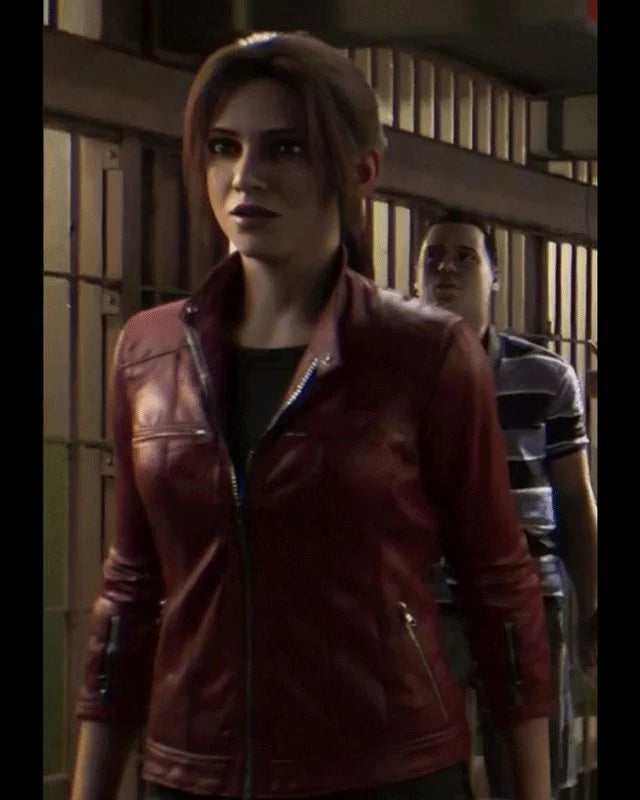 Resident Evil: Death Island Claire Redfield Leather Jacket