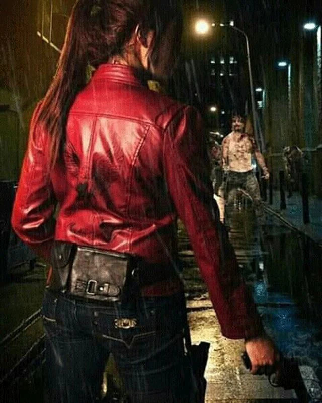 Resident Evil: Death Island Claire Redfield Leather Jacket