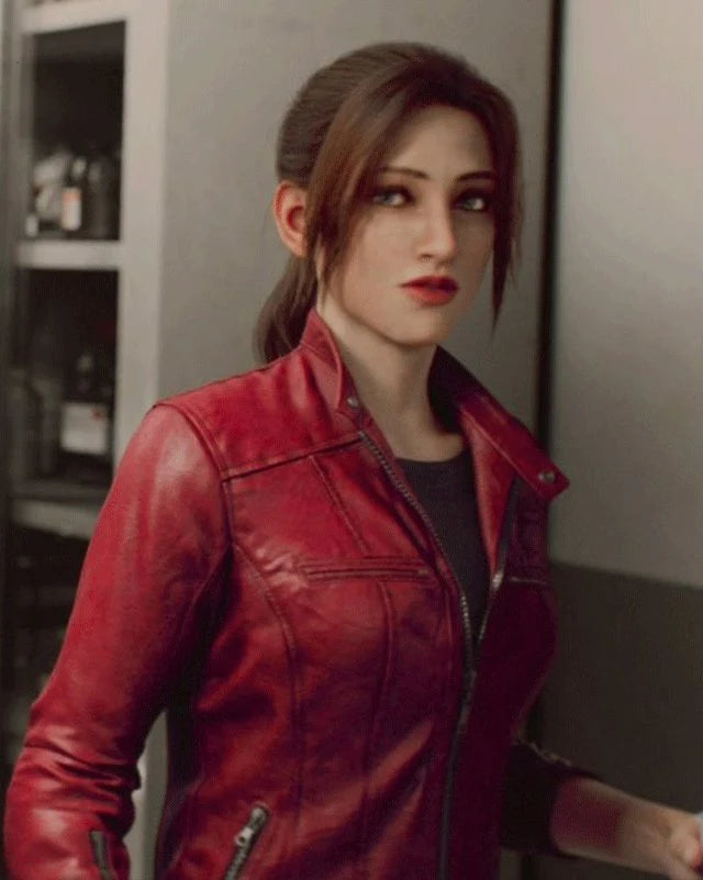 Resident Evil: Death Island Claire Redfield Leather Jacket