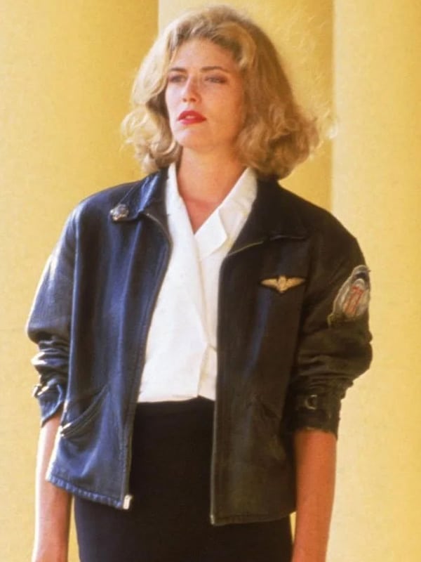 Kelly McGillis Top Gun Leather Jacket - Real Leather