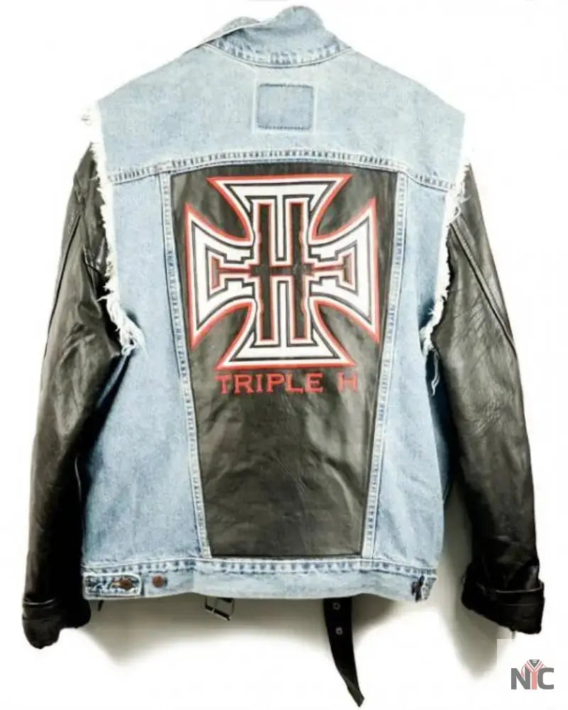 Triple H Denim Leather Jacket Clanton Jacket
