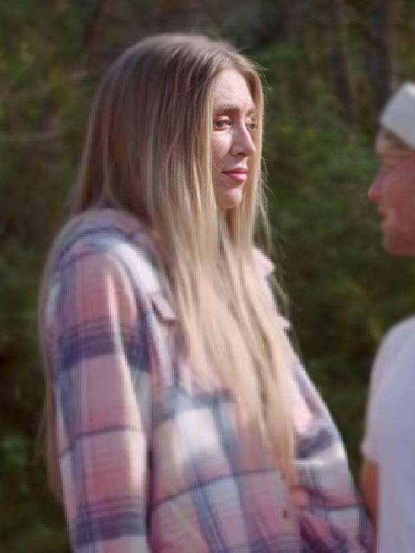 Welcome to Plathville Veronica Peters Pink/Blue Plaid Shacket