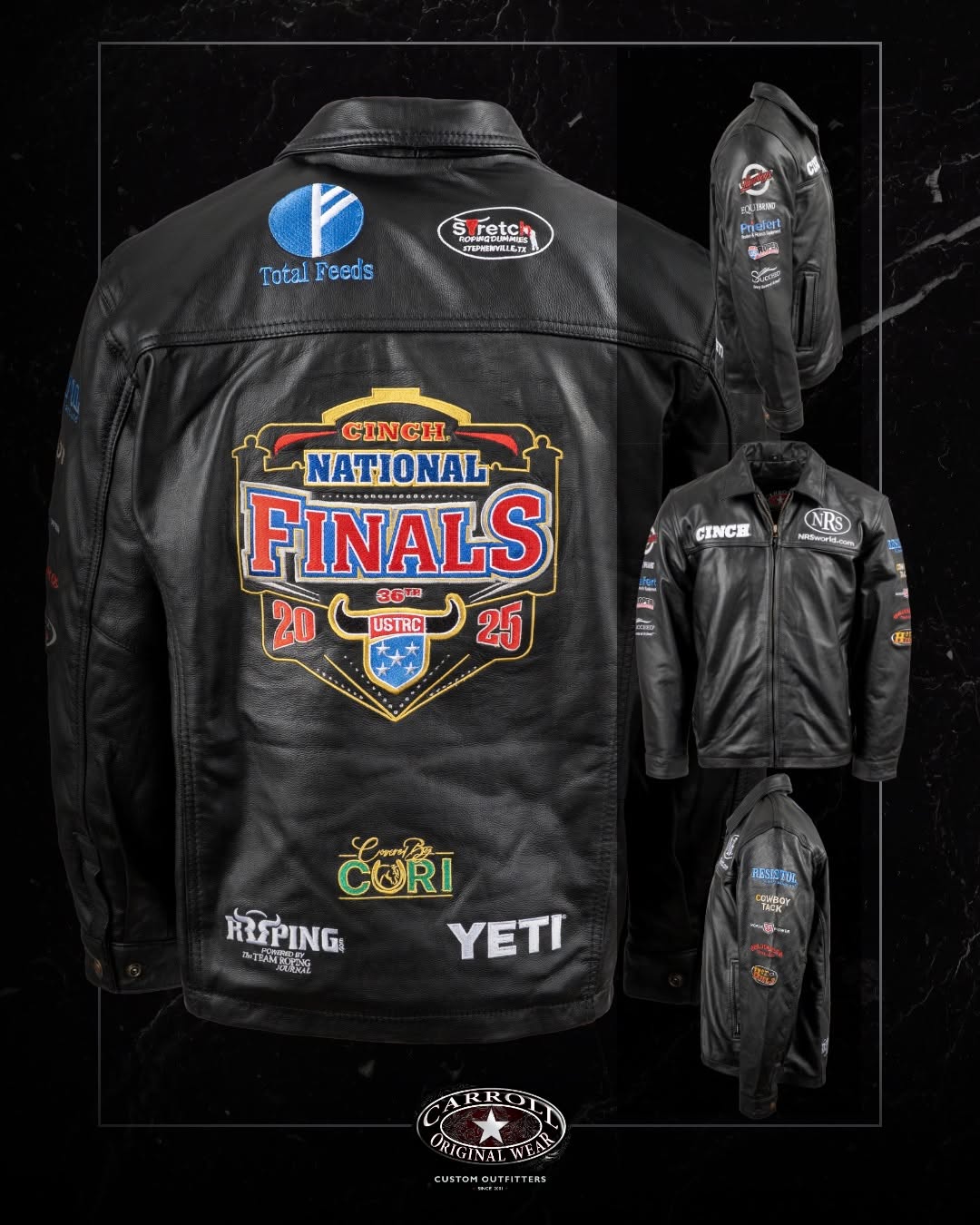 USTRC 2025 Finals Black Leather Jacket