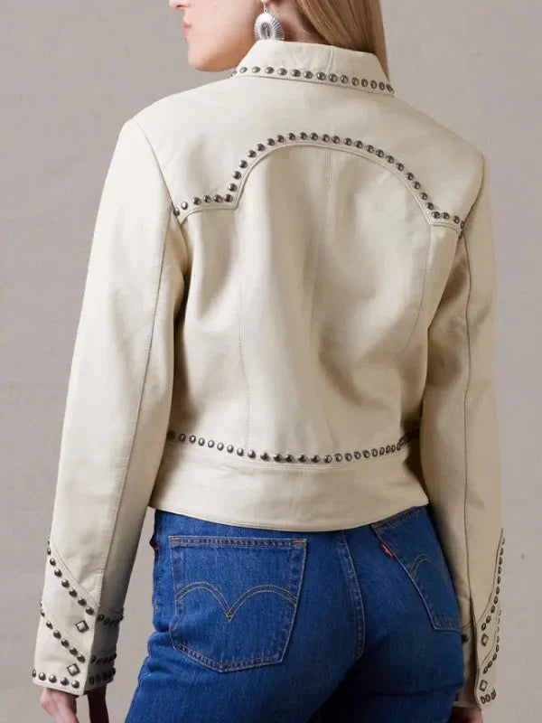 Women Rodeo Done & Dusted Leather Jacket Clanton Jacket