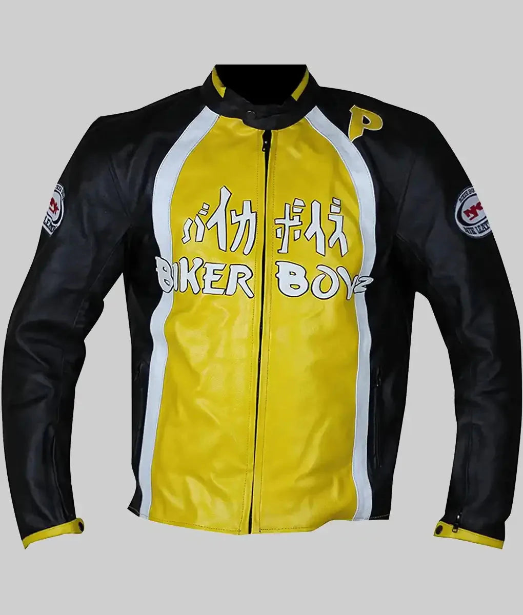 Derek Luke aka Biker Yellow Motorcycle Jacket Clanton Jacket
