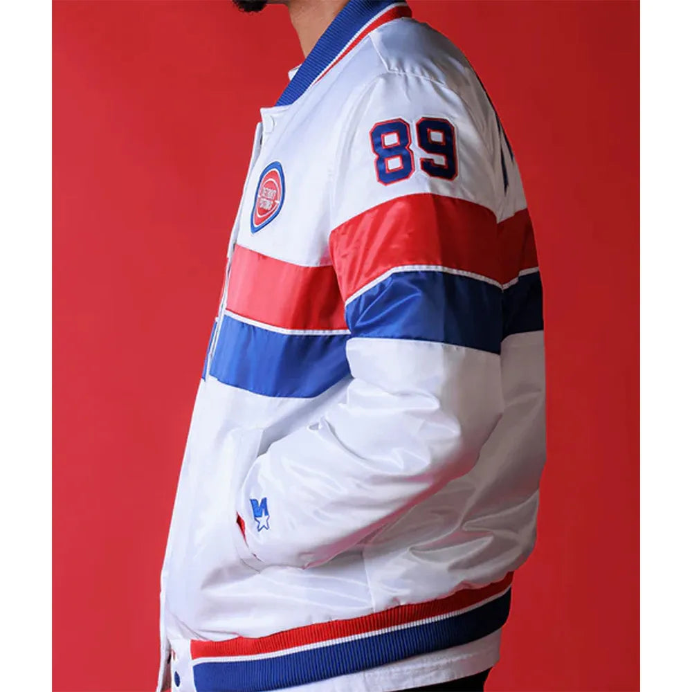 35th Anniversary Detroit Pistons White Jacket
